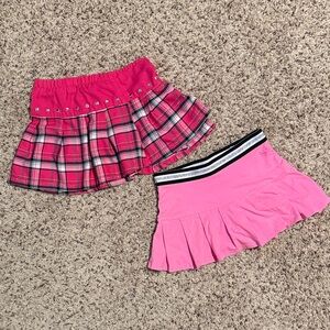 Lot of two justice skirts/skorts size 6